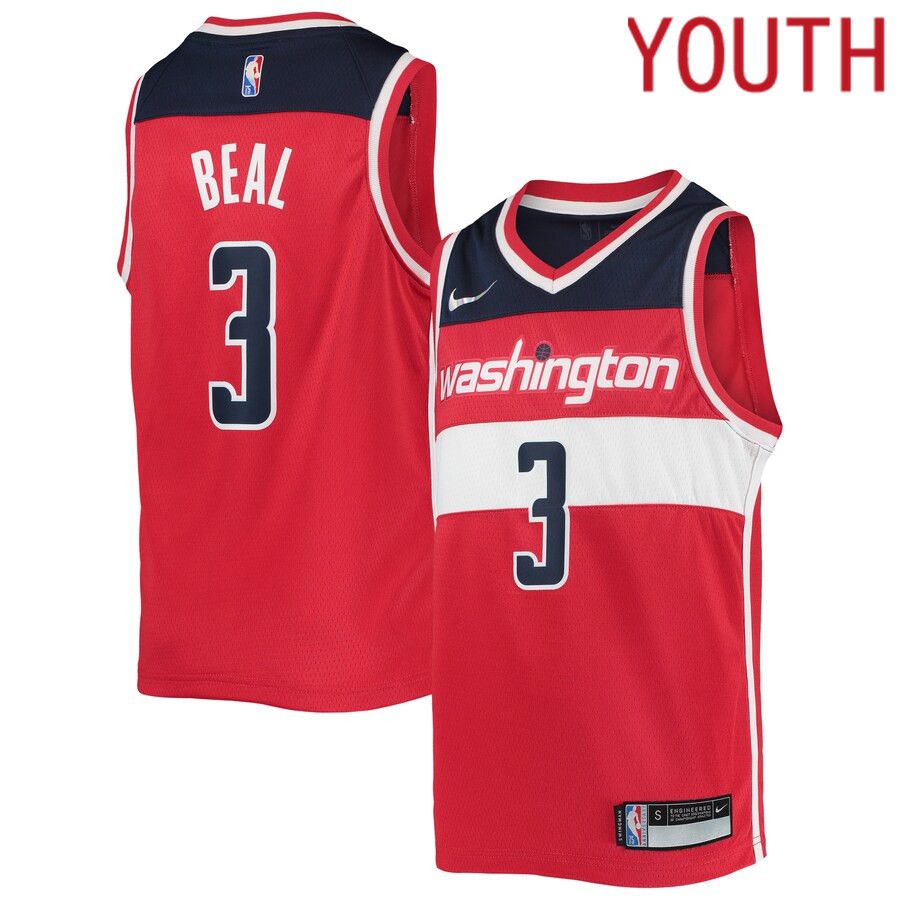 Youth Washington Wizards 3 Bradley Beal Nike Red Diamond Swingman NBA Jersey